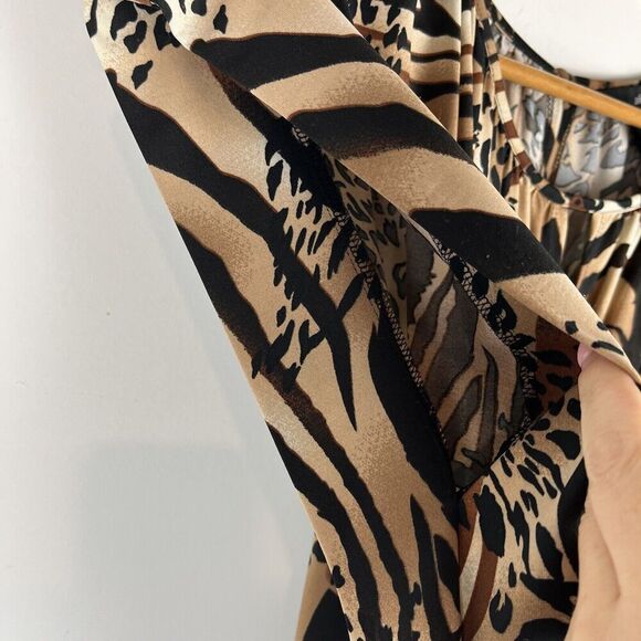 Ali Miles Animal Print Dress Sleeveless Sz Medium​​​​ - Picture 8 of 8